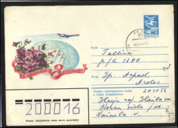 RUSSIA USSR Stationery ESTONIA USED AMBL 1398 KERNU International Women Day Plane Aviation - Sin Clasificación