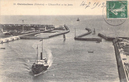 France - Ouistreham - L'avant Port Et Les Jetées - Bateau - Daté 1913 - Carte Postale Ancienne - Ouistreham