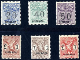 **/* 1924, Segnatasse Per Vaglia Con Soprastampa "CIRENAICA", Serie Completa Nuova Con Gomma Originale E Leggera Traccia - Cirenaica