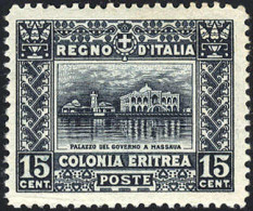 ** 1910/14, Soggetti Africani, 4 Valori Con Dentellatura 13¼, Alto Valore Leggera Piega Orizzontale, Sass 34-37 / 2000,- - Erythrée