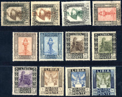 * 1921, Serie "Pittorica" Dent. 13½-14 Completa Nuova Con Gomma Originale E Traccia Di Linguella (qualche Esemplare Anch - Libyen