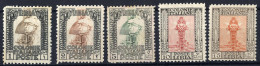 * 1926, Pittorica, Linguellati, Sass. 58/62 / 2450,- - Libye