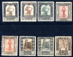 * 1926-30, "Pittorica" Dent. 11, Serie Completa Nuova Con Gomma Originale E Traccia Di Linguella, Il 15 C. Con Dentellat - Libye