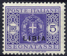 ** 1934, Segnatasse, Sass. 22, Gomma Integra / 375,- - Libye