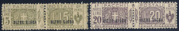 * 1925, Pacchi Postali, 13 Valori Linguellati, Alcuni Valori Con Dentellatura Irregolare (U. + S. 1-13 / 1250,-) - Oltre Giuba