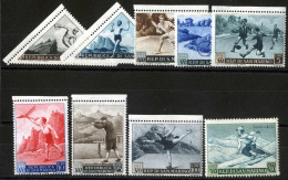 ** 1953, Sport I, Serie Completa 9 Valori, Nuovi Con Gomma Integra, Sass. 391-A111 / 140,- - Sonstige & Ohne Zuordnung