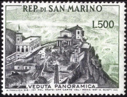 ** 1958, Veduta Panoramica, 500 L. Grigio E Verde, Nuovo Con Gomma Integra, Sass. 475 / 130,- - Autres & Non Classés