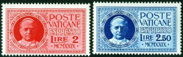 ** 1929, Conciliazione Espresso, Serie Completa 2 Valori, Nuovi Con Gomma Integra, Sass. E 1-2 / 125,- - Autres & Non Classés