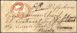 Cover "K.K. Brief-Filialamt Recomandirt" , (RzO-fy Rot Müller Punkte 40), Eingeschriebener Brief Von Wien Am 6.12. Nach  - Autres & Non Classés
