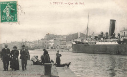 FRANCE - Cette - Quai Du Sud - Carte Postale Ancienne - Sete (Cette)