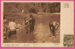 Af8880 - INDONESIA - Vintage POSTCARD - Java - 1913 - Ethnic - Indonésie