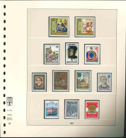 Lindner Vordruckblätter Für Österreichische Briefmarken Kompletter  Jahrgang 1987 Mit Marken, MNH ** - Full Years