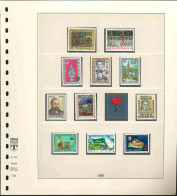 Lindner Vordruckblätter Für Österreichische Briefmarken Kompletter  Jahrgang 1988 Mit Marken, MNH ** - Annate Complete