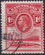 1933 Basutoland ° Mi:GB-BA 2, Sn:GB-BA 2,Yt:GB-BA 2, King George V,Nile Crocodile (Crocodylus Niloticus) And River Scene - 1933-1964 Colonia Britannica