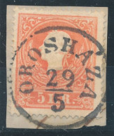 1858. Typography With Embossed Printing 5kr, OROSHAZA - ...-1867 Prephilately