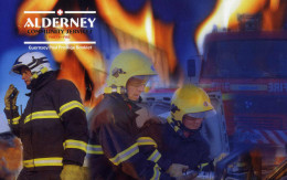 ** 2004, Community Services Part 4 Fire, Markenheftchen, M.414 - Alderney