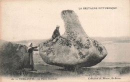 FRANCE - Trégastel - La Pierre Branlante -  Carte Postale Ancienne - Trégastel