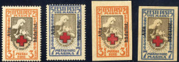 ** 1923, Wohlfahrt, Zwei Komplette Serien Je 2 Werte Gezähnt Und Geschnitten, Postfrisch, Geschnitten Signiert Richter,  - Estonie