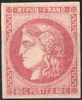 * 1870, Ceres "Bordeaux- Ausgabe", 80C Rosa, Gefalzt, Mi. 44a - Autres & Non Classés
