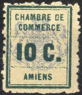 * 1909, Ausgabe Der Handelskammer Amiens Zum Poststreik "Timbres De Grève", 10C. Grün, Gefalzt, Yvert 1. - Autres & Non Classés