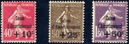 ** 1930, Caisse D'Amortissement, Kompletter Satz Von Drei Werten Postfrisch (Mi. 252-4, € 250). - Autres & Non Classés