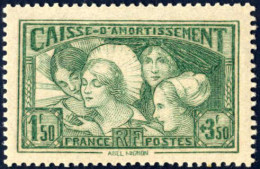 ** 1931, Caisse D'Amortissement, 1.50 + 3,50 Fr. Hellgrün, Postfrsich (Mi. 261, € 240). - Autres & Non Classés