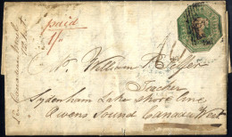 Cover 1853, Entire Lettersheet Dated 29.10.1853 From Newcastleton (Scotland) (rectangular Postmark On Reverse) Via Leith - Autres & Non Classés