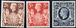 ** 1939, Freimarken König George VI. Im Großformat, Die Drei Werte Postfrisch In Einwandfreier Erhaltung, Attest Raybaud - Autres & Non Classés