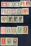 ** 1920, 2 Jahre Unabhängigkeit Und Nationalversammlung, Zwei Komplette Serien Je 11 Werte Gezähnt Postfrisch, Mi. 65-86 - Lituanie