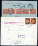 Cover 1922, Periode 1.9.1922-14.12.1922; Brief Vom 13.12.1922 Von Lwow (Lemberg) Nach Berlin (100 M) Und Ein Rekobrief V - Autres & Non Classés