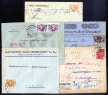 Cover 1923, Inflationsperiode 1.4.-31.8.1923, Lot Fünf Korrekt Frankierte Briefe, Darunter Einer Nach Zürich Und Einer N - Autres & Non Classés