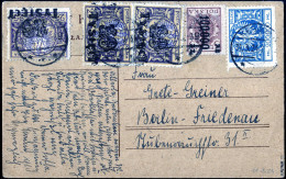 Cover 1924, Inflationsperiode 1.3.-15.3.1924, Postkarte Vom 11.3.1924 Nach Berlin, Frankiert Mit Drei Stück 10.000 M Auf - Autres & Non Classés