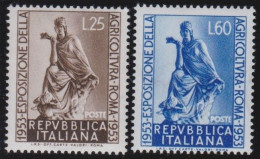 Italy   .  Y&T   .     658/659     .    **         .   MNH - 1946-60: Nuovi