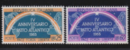 Italy   .  Y&T   .     660/661   .    **         .   MNH - 1946-60: Mint/hinged