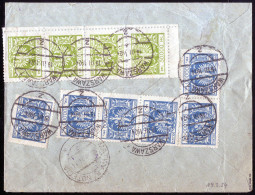 Cover 1924, Inflationsperiode 16.3.-31.3.1924, Reko-Expressbrief Vom 19.3.1924 Von Warschau Nach Matmy, Rückseitig Frank - Autres & Non Classés