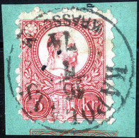 Piece "Kapolnas/Krasso M.", Briefstück Mit 5 Kr. Franz Josef, Gudlin E 3-51 400P - Autres & Non Classés