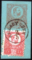 Piece "Szilagy Cseh", Briefstück Einer 5 Kr. Ganzsache Mit 5 Kr. Franz Josef Zufrankiert, Gudlin E 2.2 - 250P - Autres & Non Classés