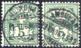 O 1882, Kreuz über Wertschild 5 Cent, Gestempelt, Mi. 46 / 120,- - Autres & Non Classés