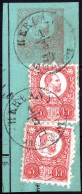 Piece "Herlany/Abauj-Megye", Briefstück Einer 5 Kr. Ganzsache Mit Zwei 5 Kr. Franz Josef Zufrankiert, Gudlin E 3.51 - 50 - Autres & Non Classés