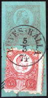 Piece "Köves-Kalla", Briefstück Einer 5 Kr. Ganzsache Mit 5 Kr. Franz Josef Zufrankiert, Gudlin E 3.12 - 500P - Autres & Non Classés