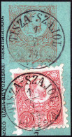 Piece "Tisza-Szajol/Heves M.", Briefstück Einer 5 Kr. Ganzsache Mit 5 Kr. Franz Josef Zufrankiert, Gudlin E 3.51 - 350P - Autres & Non Classés