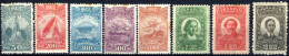 * 1929/30, Luftfahrtmotive, Komplette Serie 8 Werte, Ungebraucht, Einige Werte Mit Rostpunkten Im Gummi, Mi. 318-325 - Autres & Non Classés