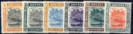 * 1907/10, Pfahlbauten, Komplette Serie 11 Werte, Wz. 1 Ungebraucht, SG 23-33 Mi. Aus 13-35 - Brunei (...-1984)