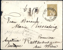 Cover 1901, Eingeschriebener Brief Aus Colombo Am 2.9. Mit "Piroscafi Esteri" über Neapel Nach Kaltenleutgeben (Österrei - Ceylan (...-1947)