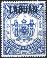 * 1896, Freimarken Mit Aufdruck, 1 $ Blau, Ungebraucht, SG 82 Mi. 63 - Sonstige & Ohne Zuordnung