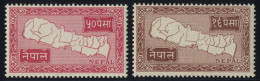 ** 1954, Set Of 12, Mi. 80-91 - Nepal