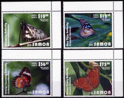 ** 2015, Schmetterlinge, Komplette Serie 4 Werte, Postfrisch, Mi. 1255-1258 - Samoa (Staat)