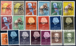 Cover 1962, WEST NEW GUINEA Mit Aufdruck "UNTEA", Komplette Serie 19 Werte Postfrisch, Mi. 1-19 - Sonstige & Ohne Zuordnung
