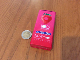 Boite Métal "mentos NOWints (fraise)" 10x4,8x2,2cm Etats-Unis - Scatole