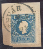 1858. Typography With Embossed Printing 15kr, TEMESVAR - ...-1867 Prephilately